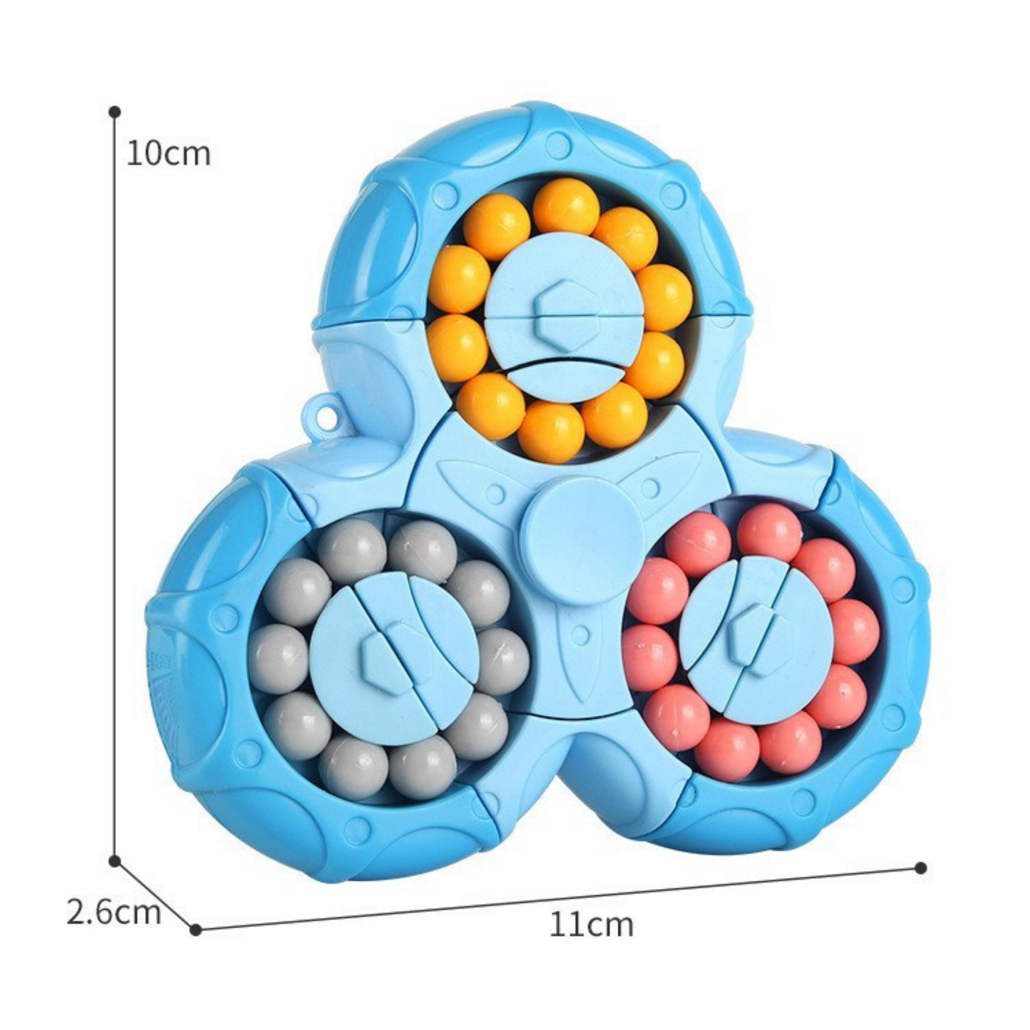 6 Sides Magic Bean Rotating Gyroscope Puzzle