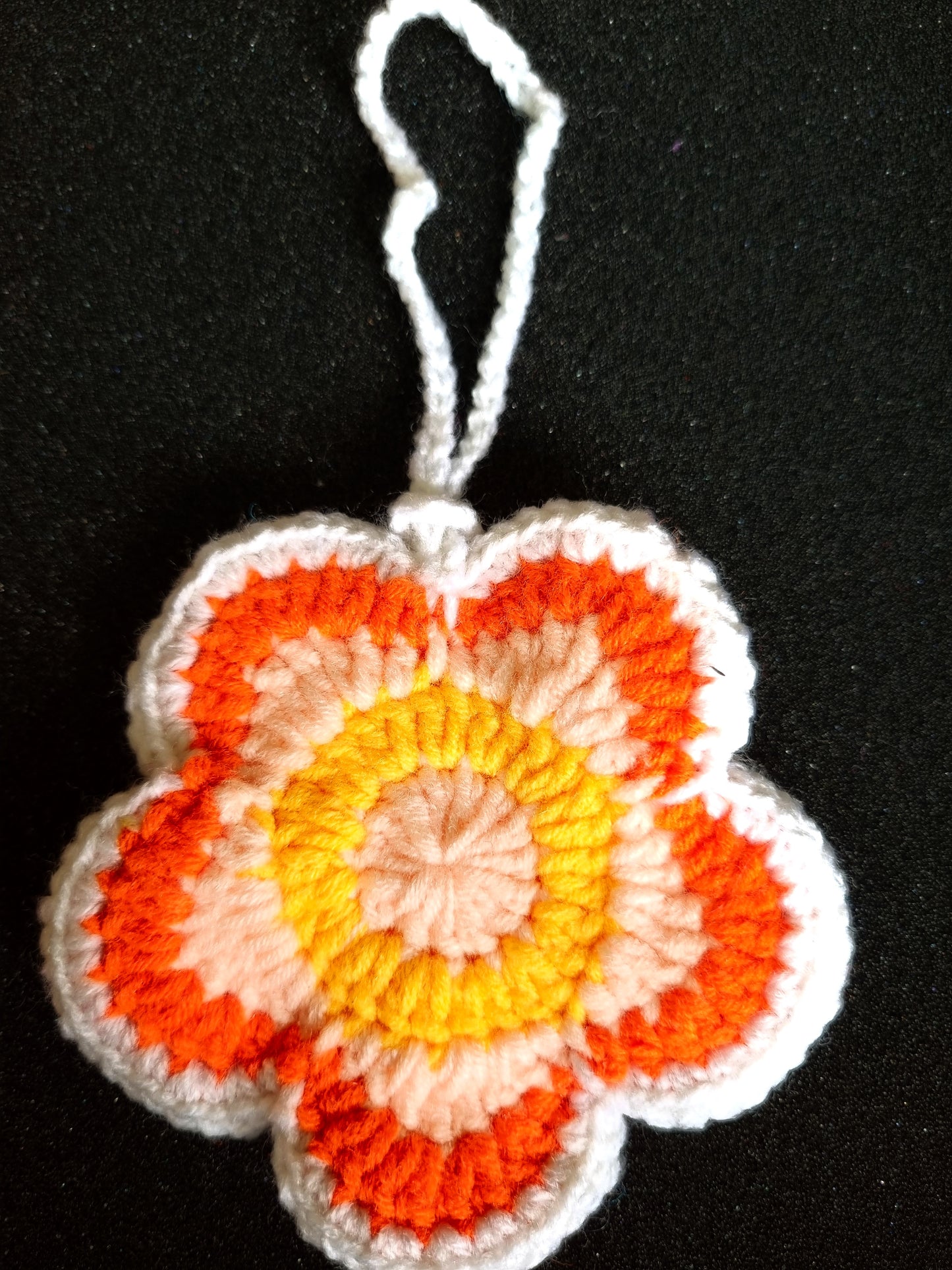 Colorful Crochet Flower Pouch