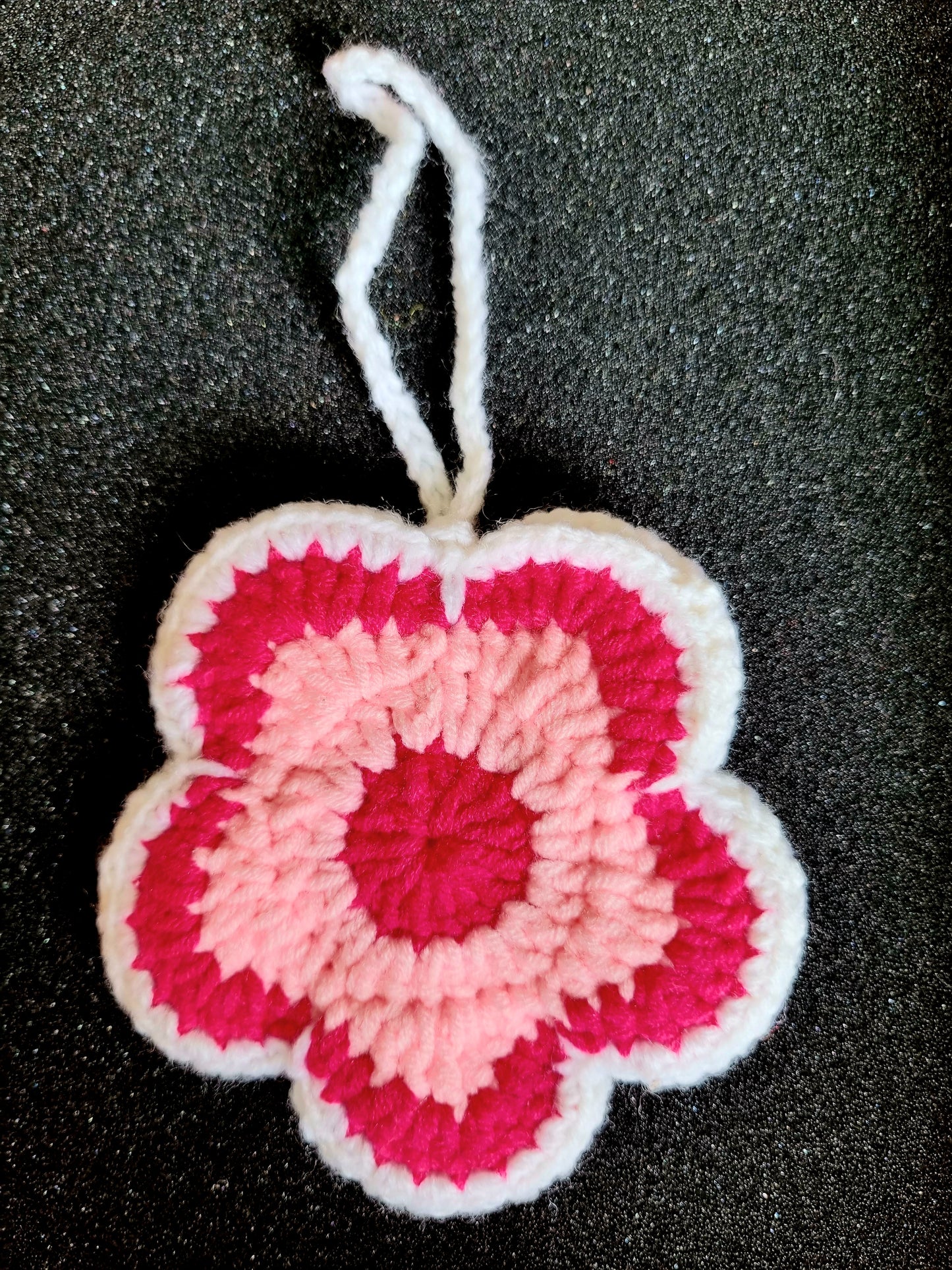 Colorful Crochet Flower Pouch