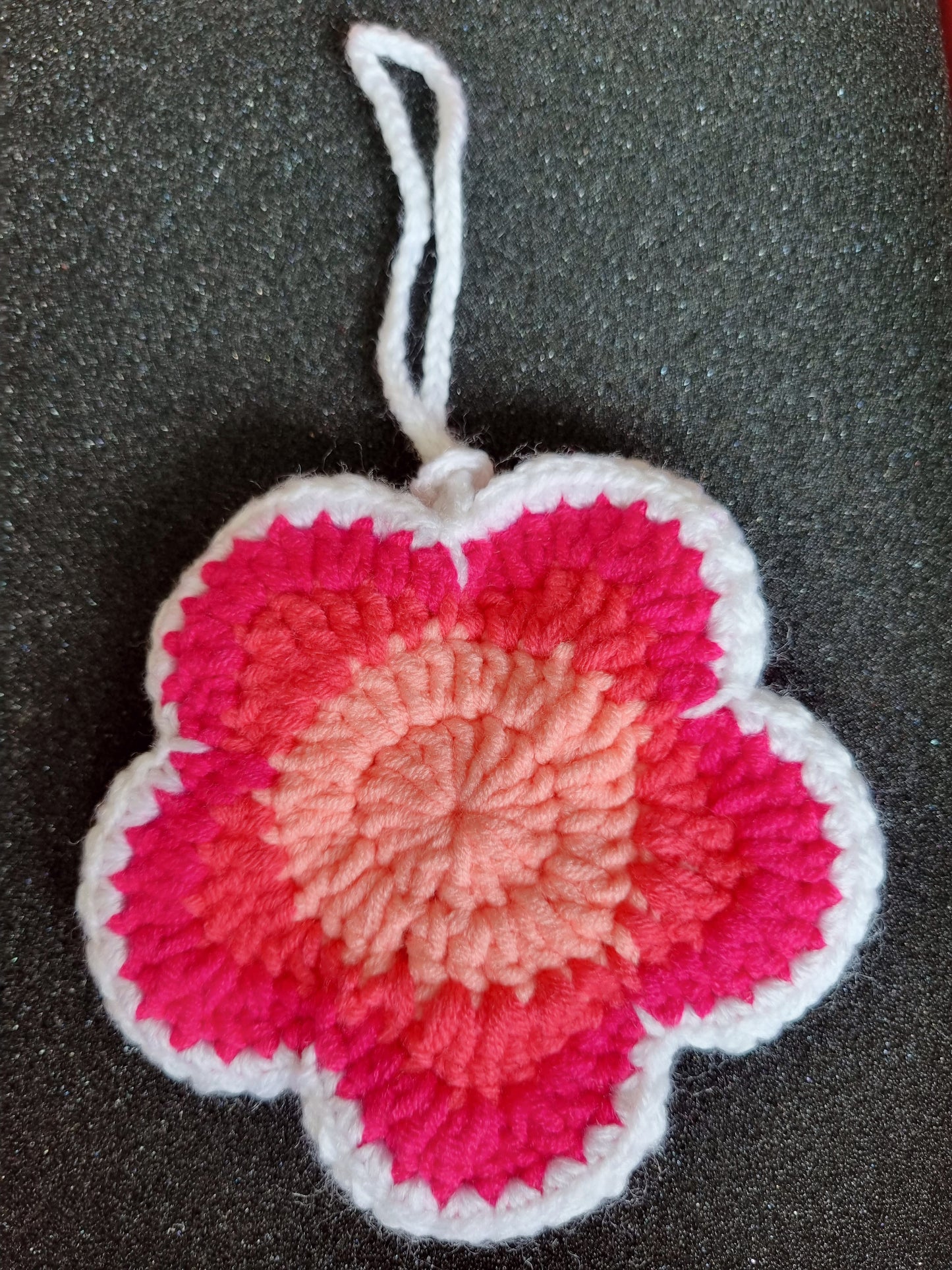 Colorful Crochet Flower Pouch