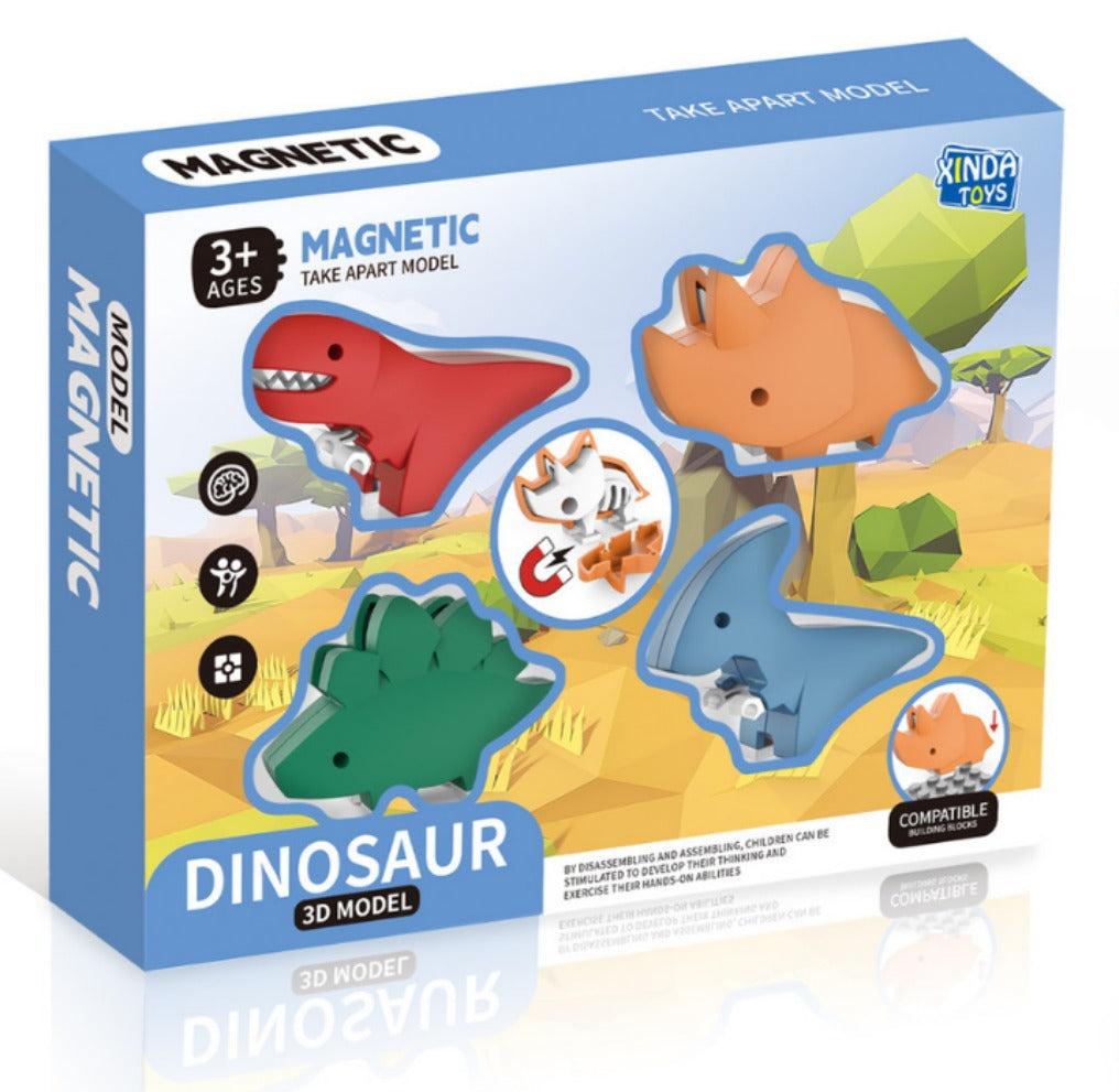 Magnetic Take Apart Model Dinosaur Set