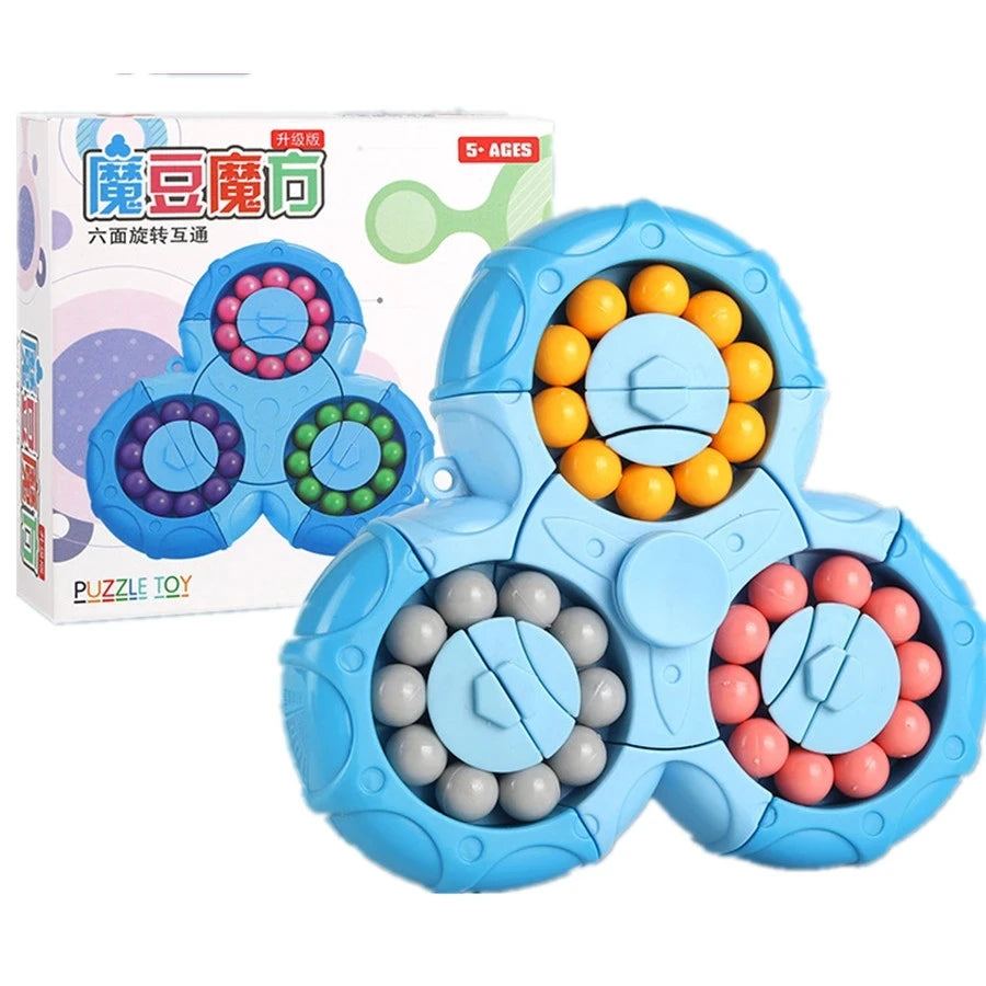 6 Sides Magic Bean Rotating Gyroscope Puzzle