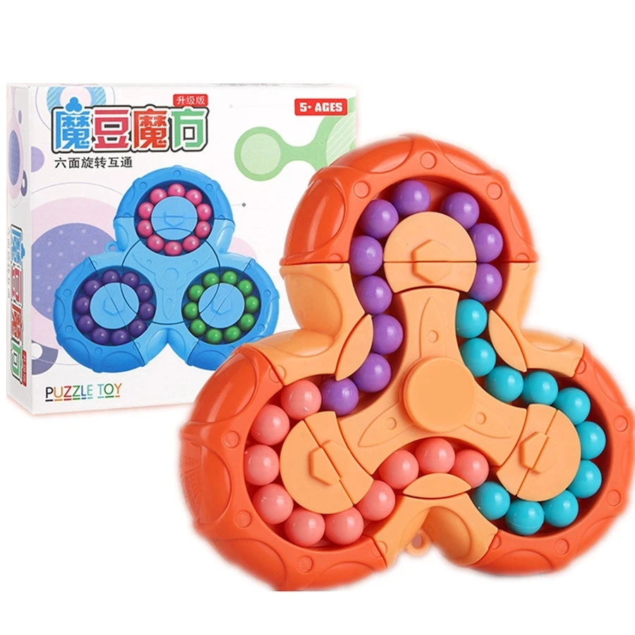 6 Sides Magic Bean Rotating Gyroscope Puzzle