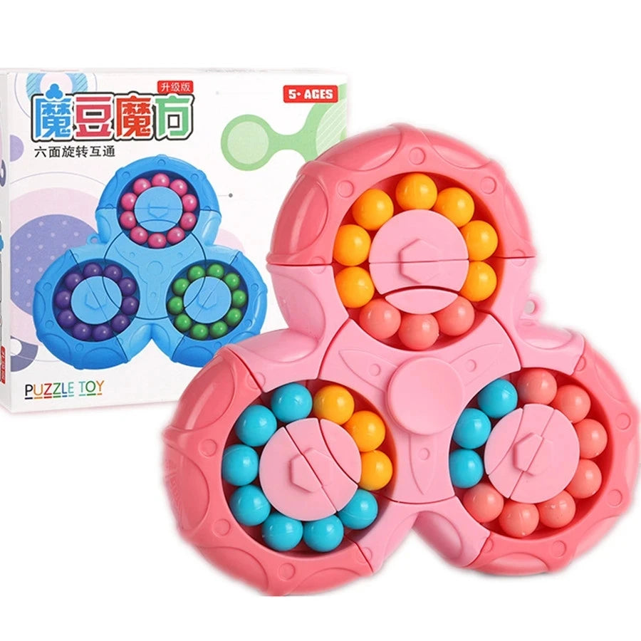 6 Sides Magic Bean Rotating Gyroscope Puzzle